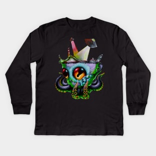 octowlmug alien Kids Long Sleeve T-Shirt